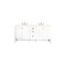 James Martin Vanities Addison 72in Double Vanity, Glossy White w/ 3 CM Eternal Marfil Top E444-V72-GW-3EMR - alternate 1